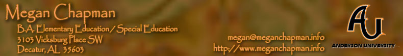 E-Portfolio of Megan Chapman...